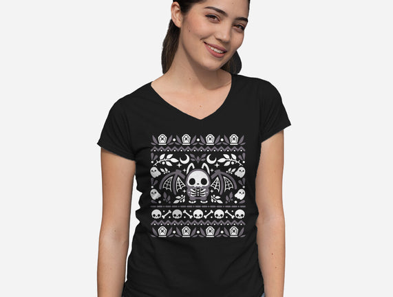 Folk Bat Ugly Sweater