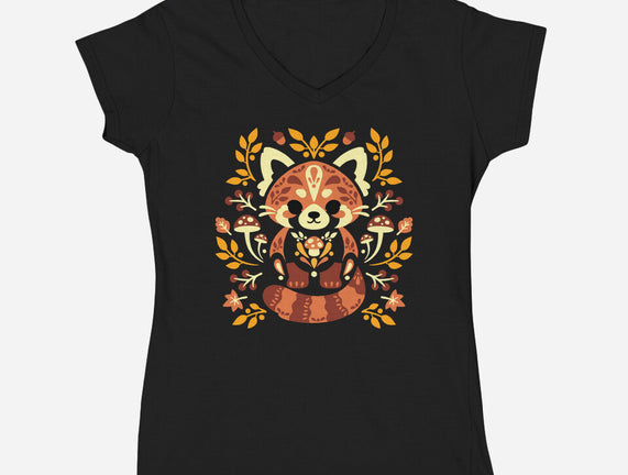 Folk Red Panda Autumn