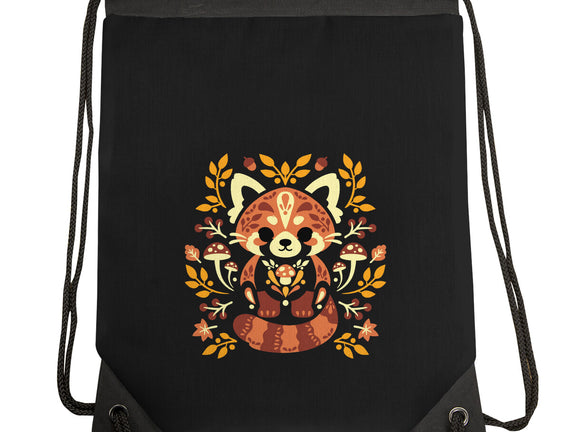 Folk Red Panda Autumn