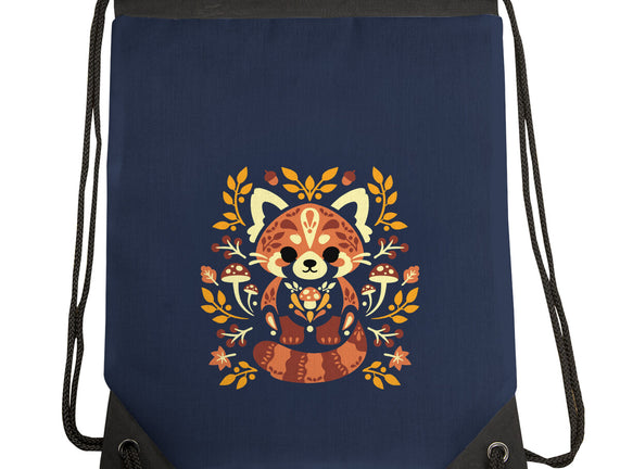 Folk Red Panda Autumn