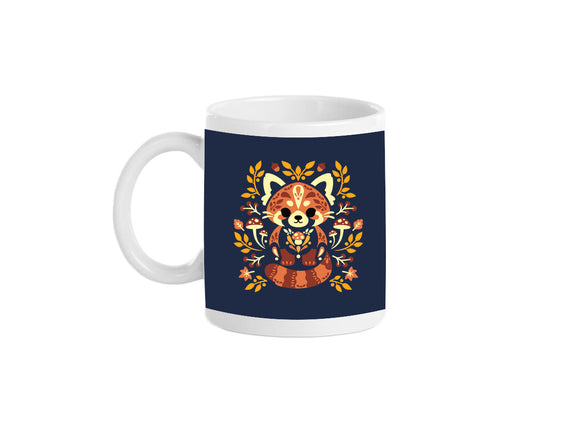 Folk Red Panda Autumn