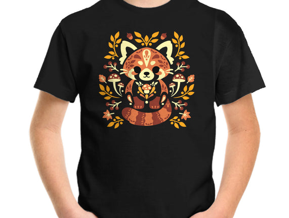 Folk Red Panda Autumn