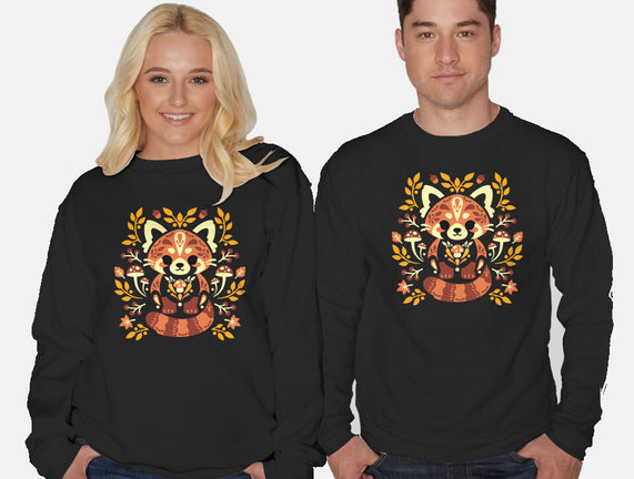 Folk Red Panda Autumn