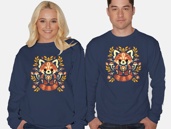 Folk Red Panda Autumn