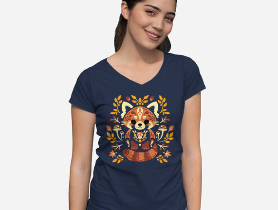 Folk Red Panda Autumn