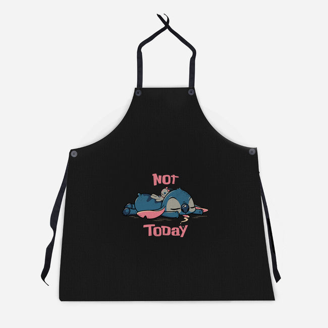 Not Today Stitch-Unisex-Kitchen-Apron-rocketman_art