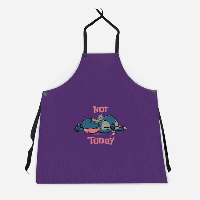 Not Today Stitch-Unisex-Kitchen-Apron-rocketman_art