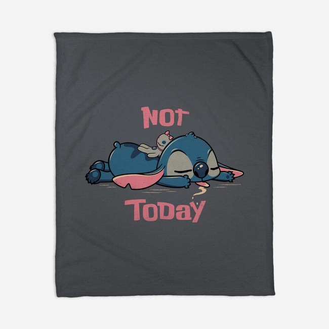 Not Today Stitch-None-Fleece-Blanket-rocketman_art