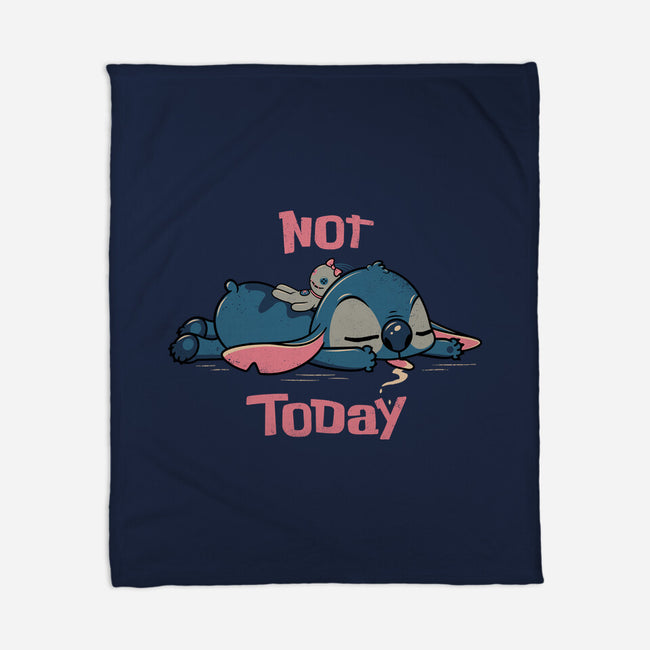 Not Today Stitch-None-Fleece-Blanket-rocketman_art