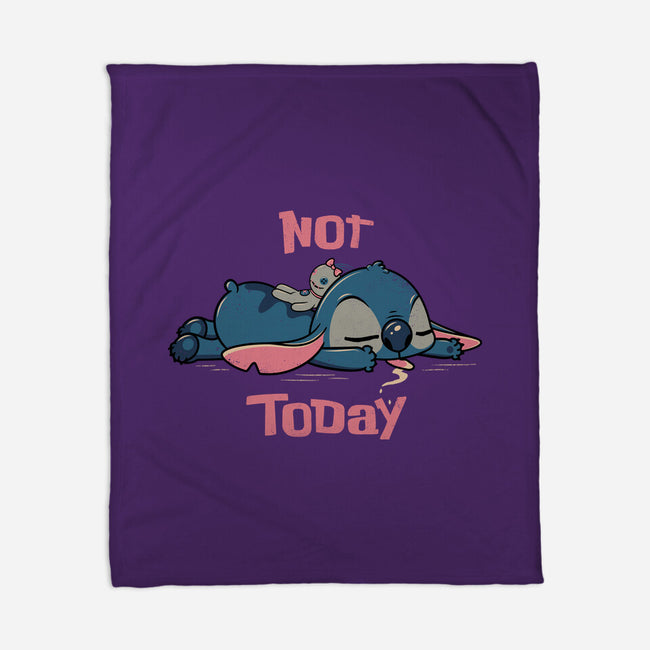 Not Today Stitch-None-Fleece-Blanket-rocketman_art