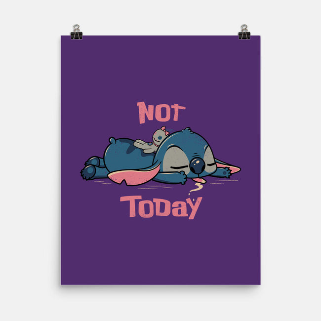 Not Today Stitch-None-Matte-Poster-rocketman_art