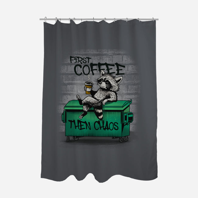 First Coffee Then Chaos-None-Polyester-Shower Curtain-dandingeroz