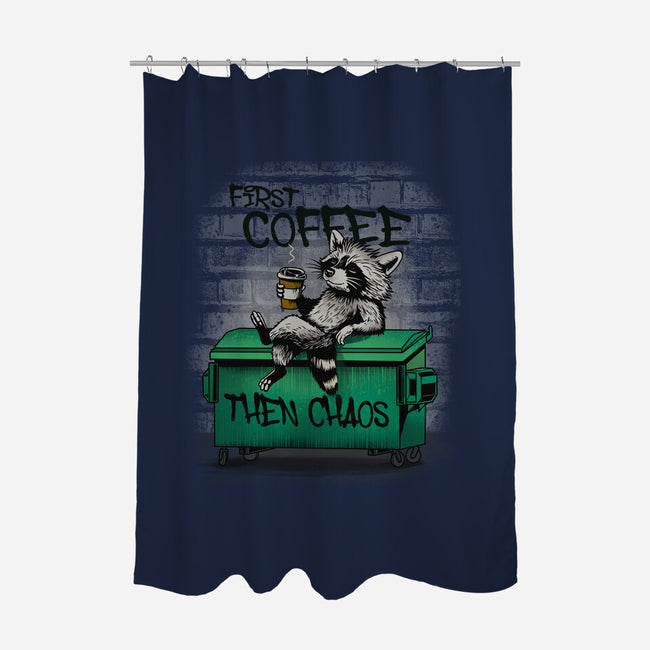 First Coffee Then Chaos-None-Polyester-Shower Curtain-dandingeroz