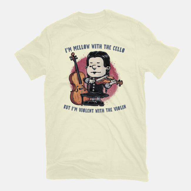 Violent With The Violin-Mens-Basic-Tee-glitchygorilla