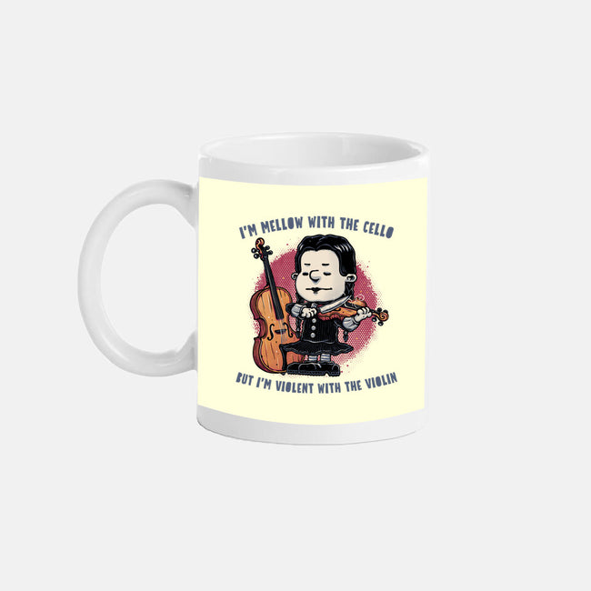 Violent With The Violin-None-Mug-Drinkware-glitchygorilla