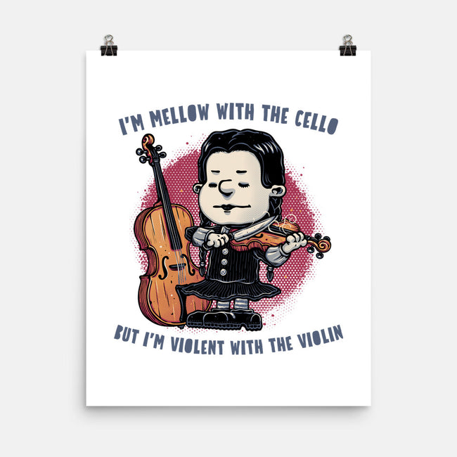Violent With The Violin-None-Matte-Poster-glitchygorilla