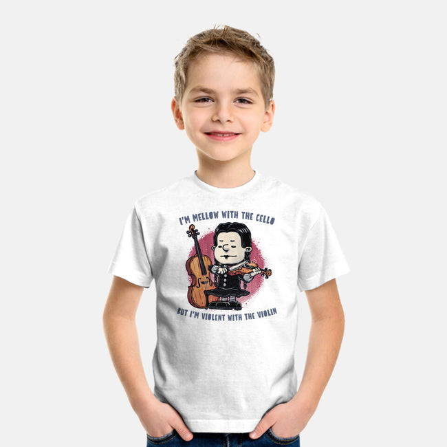 Violent With The Violin-Youth-Basic-Tee-glitchygorilla