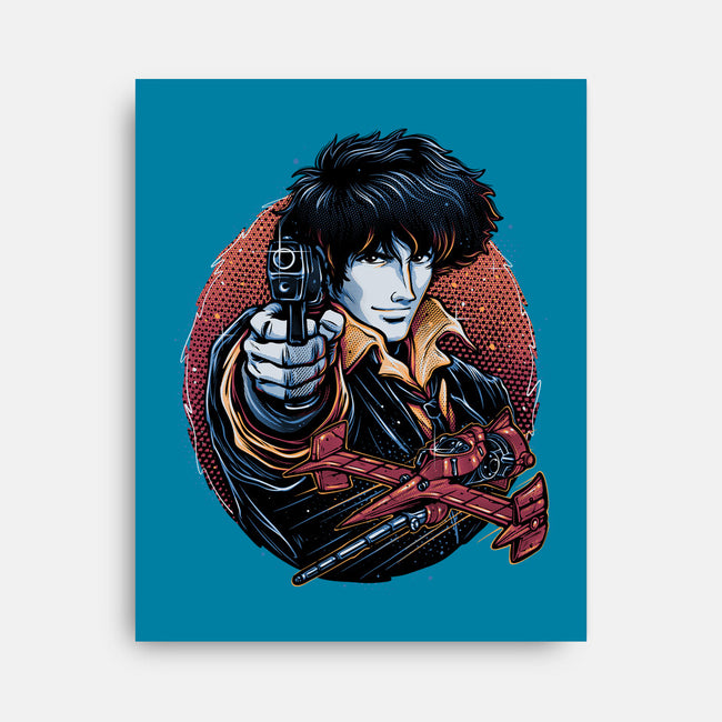 Hunt For The Space Bounty-None-Stretched-Canvas-glitchygorilla