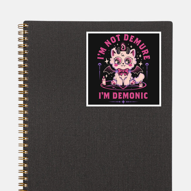 Demonic Cat-None-Glossy-Sticker-eduely