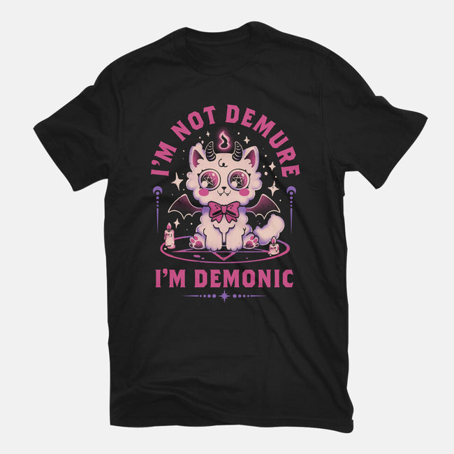 Demonic Cat-Unisex-Basic-Tee-eduely