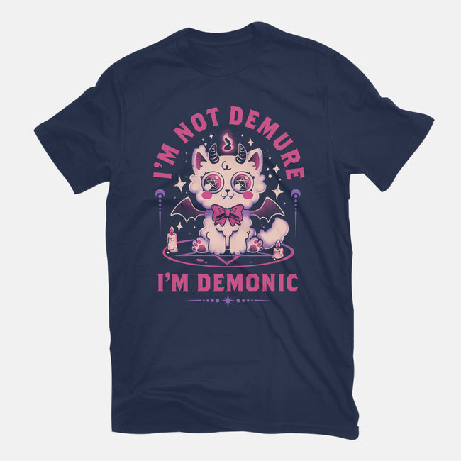 Demonic Cat-Unisex-Basic-Tee-eduely