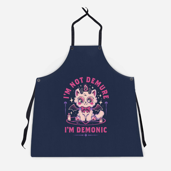 Demonic Cat-Unisex-Kitchen-Apron-eduely