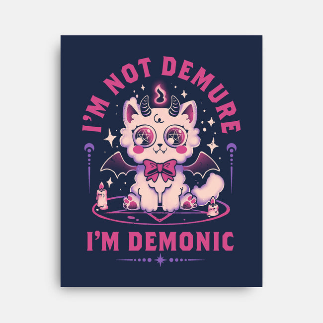 Demonic Cat-None-Stretched-Canvas-eduely