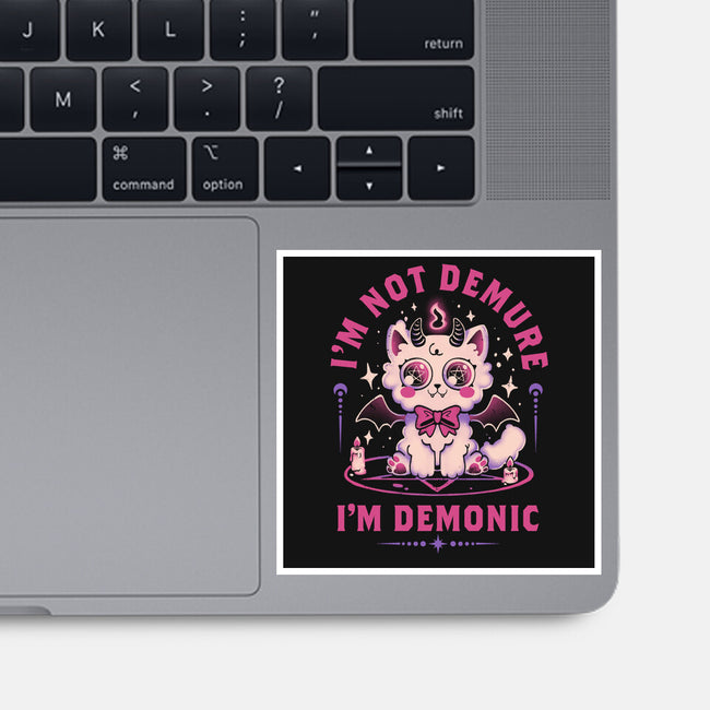 Demonic Cat-None-Glossy-Sticker-eduely