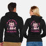 Demonic Cat-Unisex-Zip-Up-Sweatshirt-eduely