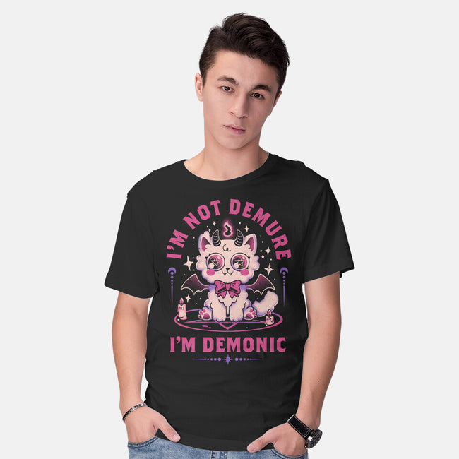 Demonic Cat-Mens-Basic-Tee-eduely
