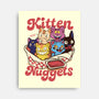 Pop Kitten Nuggets-None-Stretched-Canvas-dandingeroz