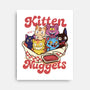 Pop Kitten Nuggets-None-Stretched-Canvas-dandingeroz