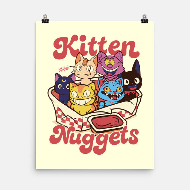 Pop Kitten Nuggets-None-Matte-Poster-dandingeroz