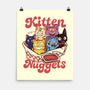 Pop Kitten Nuggets-None-Matte-Poster-dandingeroz
