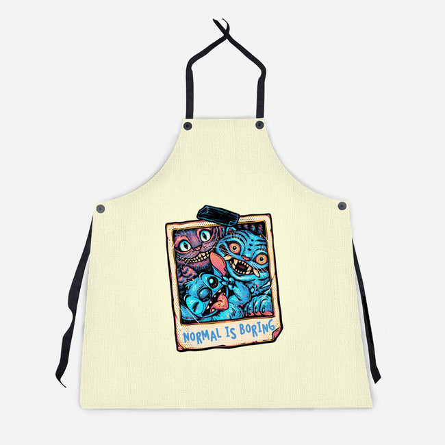 Normal Is Super Boring-Unisex-Kitchen-Apron-glitchygorilla