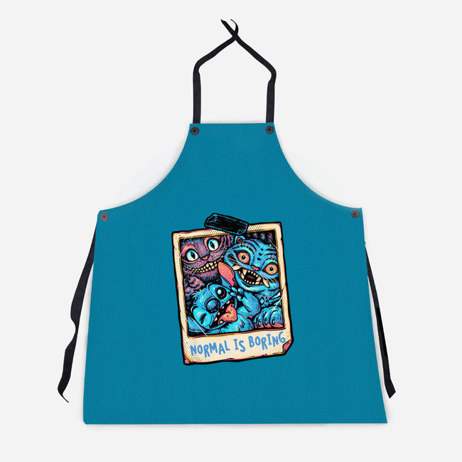 Normal Is Super Boring-Unisex-Kitchen-Apron-glitchygorilla