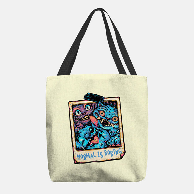 Normal Is Super Boring-None-Basic Tote-Bag-glitchygorilla
