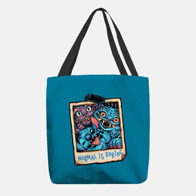 Normal Is Super Boring-None-Basic Tote-Bag-glitchygorilla