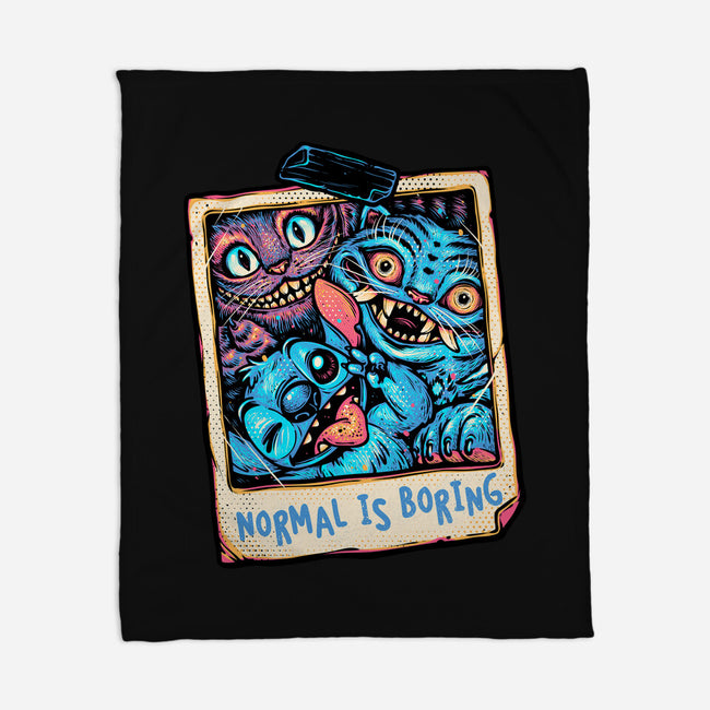 Normal Is Super Boring-None-Fleece-Blanket-glitchygorilla