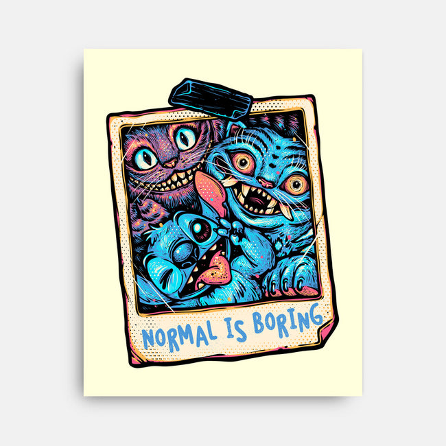 Normal Is Super Boring-None-Stretched-Canvas-glitchygorilla