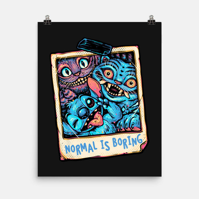 Normal Is Super Boring-None-Matte-Poster-glitchygorilla
