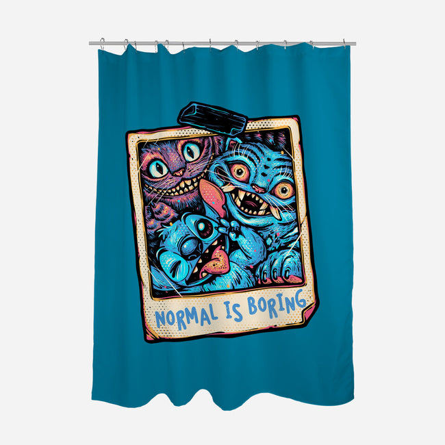 Normal Is Super Boring-None-Polyester-Shower Curtain-glitchygorilla