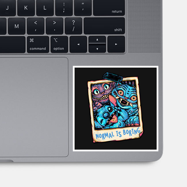 Normal Is Super Boring-None-Glossy-Sticker-glitchygorilla