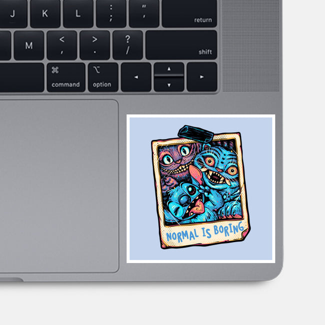 Normal Is Super Boring-None-Glossy-Sticker-glitchygorilla