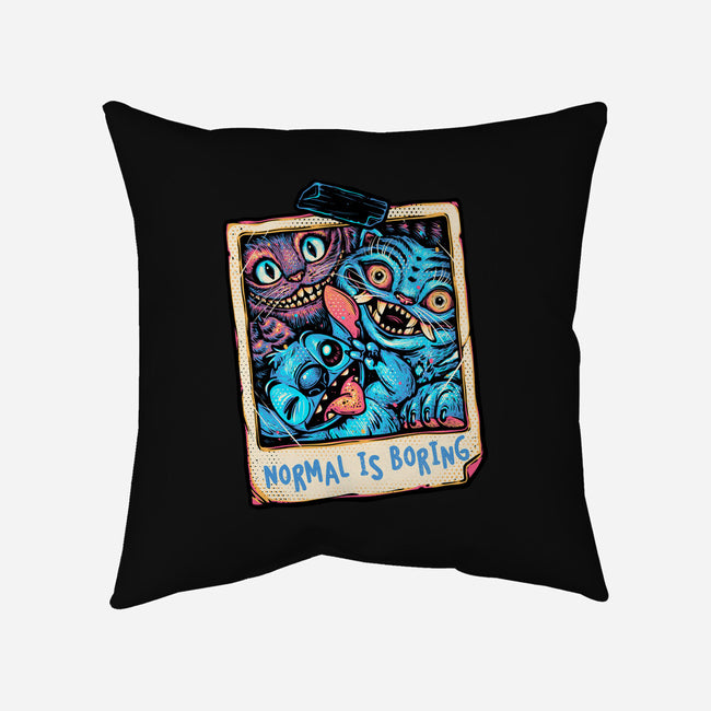 Normal Is Super Boring-None-Removable Cover w Insert-Throw Pillow-glitchygorilla