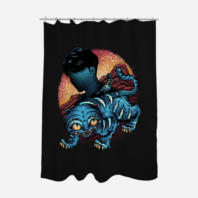 Derpy Companion-None-Polyester-Shower Curtain-glitchygorilla