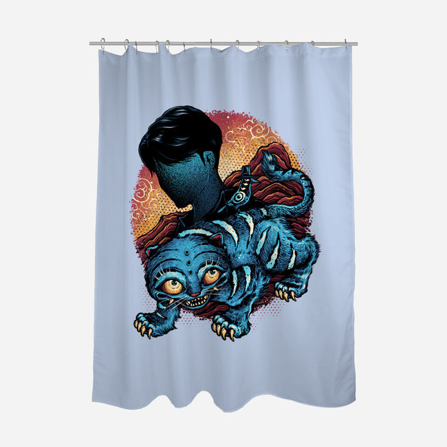 Derpy Companion-None-Polyester-Shower Curtain-glitchygorilla