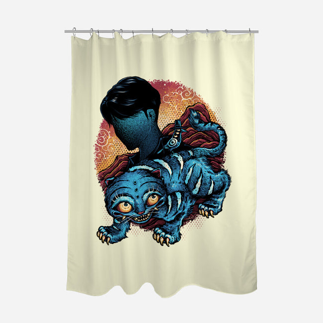 Derpy Companion-None-Polyester-Shower Curtain-glitchygorilla