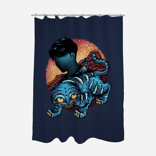 Derpy Companion-None-Polyester-Shower Curtain-glitchygorilla
