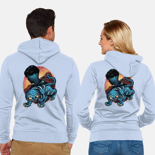 Derpy Companion-Unisex-Zip-Up-Sweatshirt-glitchygorilla